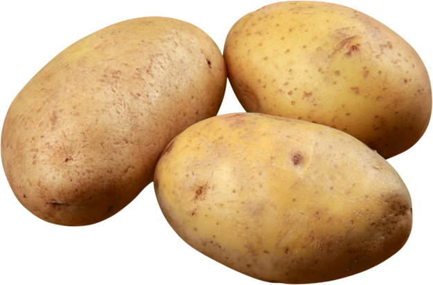 Raw Potatoes Cutout