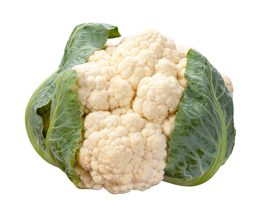 Fresh White Head of Cauliflower